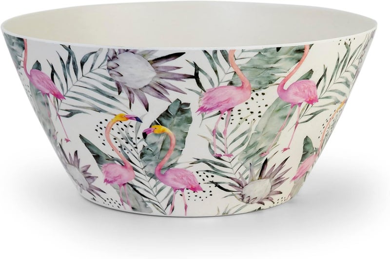 Cuisine Art - Florence - Eco-Friendly Bamboo Fibre Bowl Round Bowls for Salads, Soups, Parties, BBQs, Events 24cm – 2.5L - Image 1